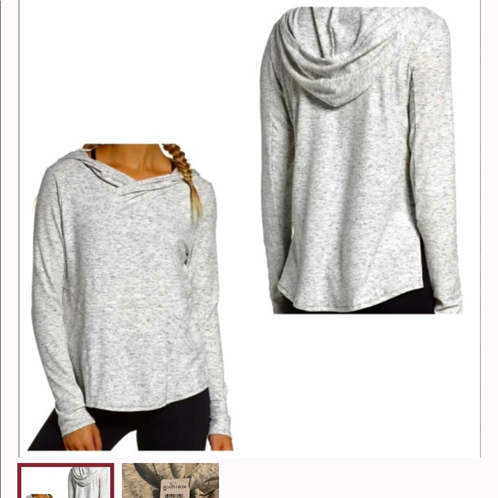 Zella Vinyasa Ribbed Hoodie